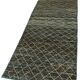Hand-Knotted Turkish Contemporary 79 cm x 269 cm Blue Wool Runner Carpet