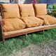 3-seater wooden sofa benches and feather seats