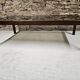 Teak coffee table with smoked glass 1970"