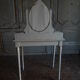 Coiffeuse patine blanche