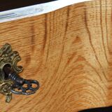 Vintage Mid-century Baroque Style Danish High Boy Brutalist Dresser 1960s