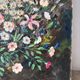 Wildflower bouquet with foxgloves, knife oil painting signed H Barro.