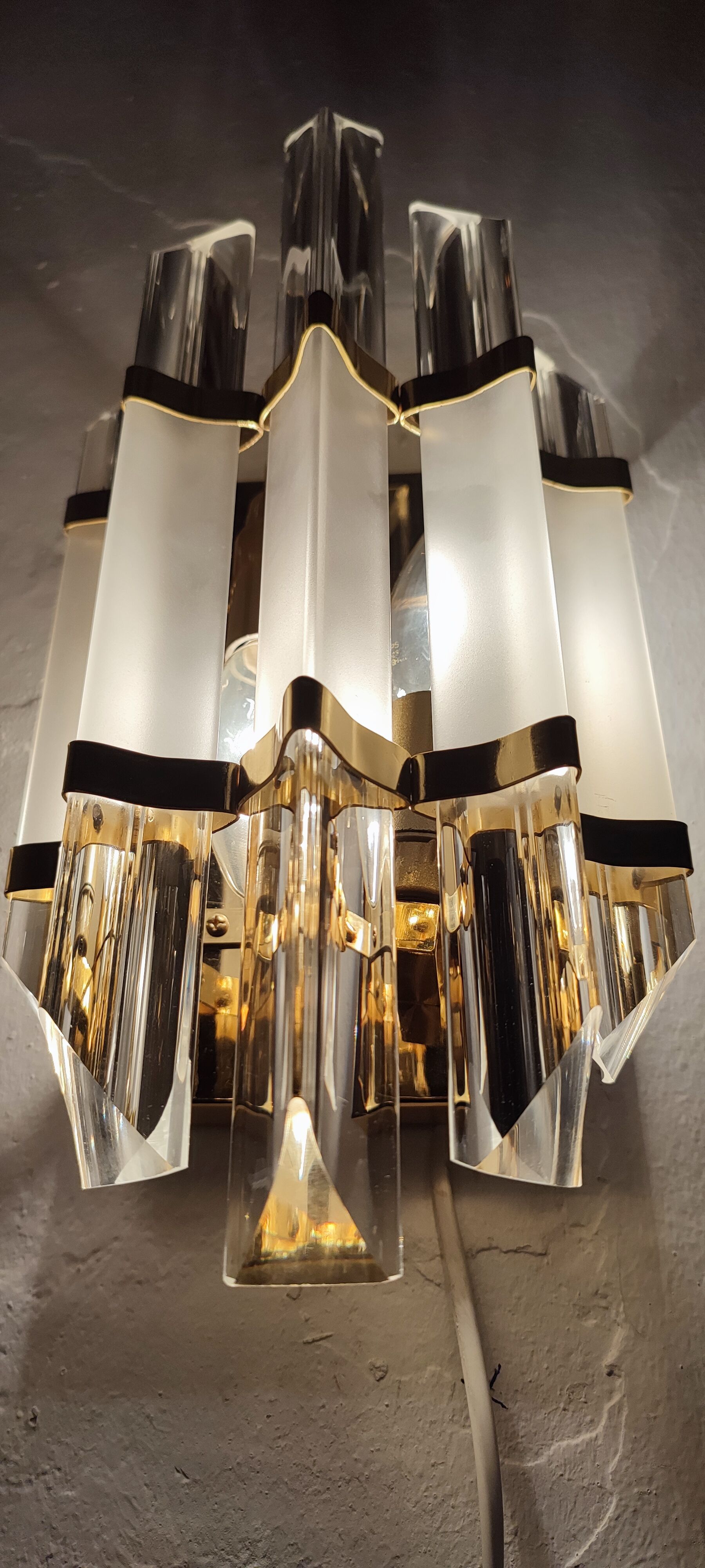 Appliques "Venini" of Murano glass. Italy 1980s.