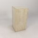 Italian travertine side table or pedestal, 1980's
