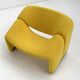 Fauteuil Jaune F598 Groovy de Pierre Paulin pour Artifort, 1970