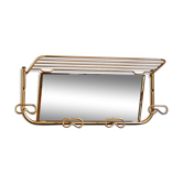 Porte manteau vestiaire doré