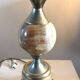 Marble and stainless steel lamp design 70s