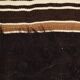 Dark Brown Beige Aesthetic Vintage Rug, 135x165Cm