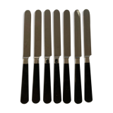 Batch of black cheese knives