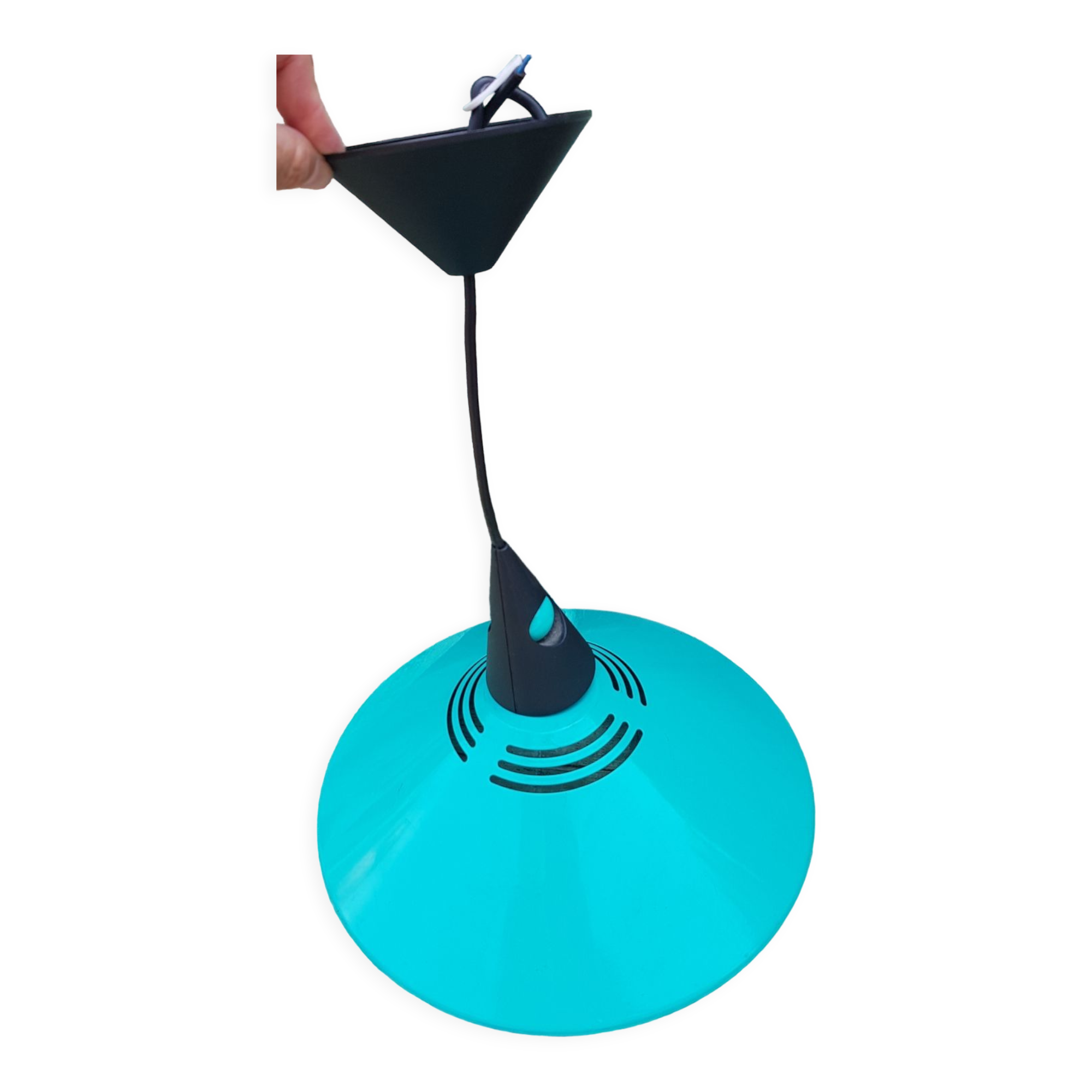 Postmodern pendant lamp Brilliant Leuchten 1980s green