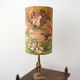 Lampshade with a hunting scene motif, horses, "Marignan" fabric.