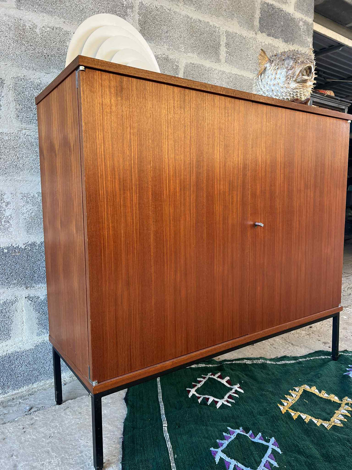 Antique teak furniture by Philippon & Lecocq by Degorre.