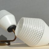 Pair of glass sconces, Arlus 1950