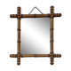 Miroir bambou vintage 44x50cm