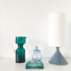 Vintage blue sandstone lamp 1960