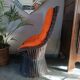Vintage rattan armchair