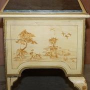 Chinoiserie Buffet with Marble Top in Chippendale Style