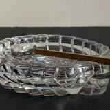 Vintage Crystal Ashtray in Seashell Shape