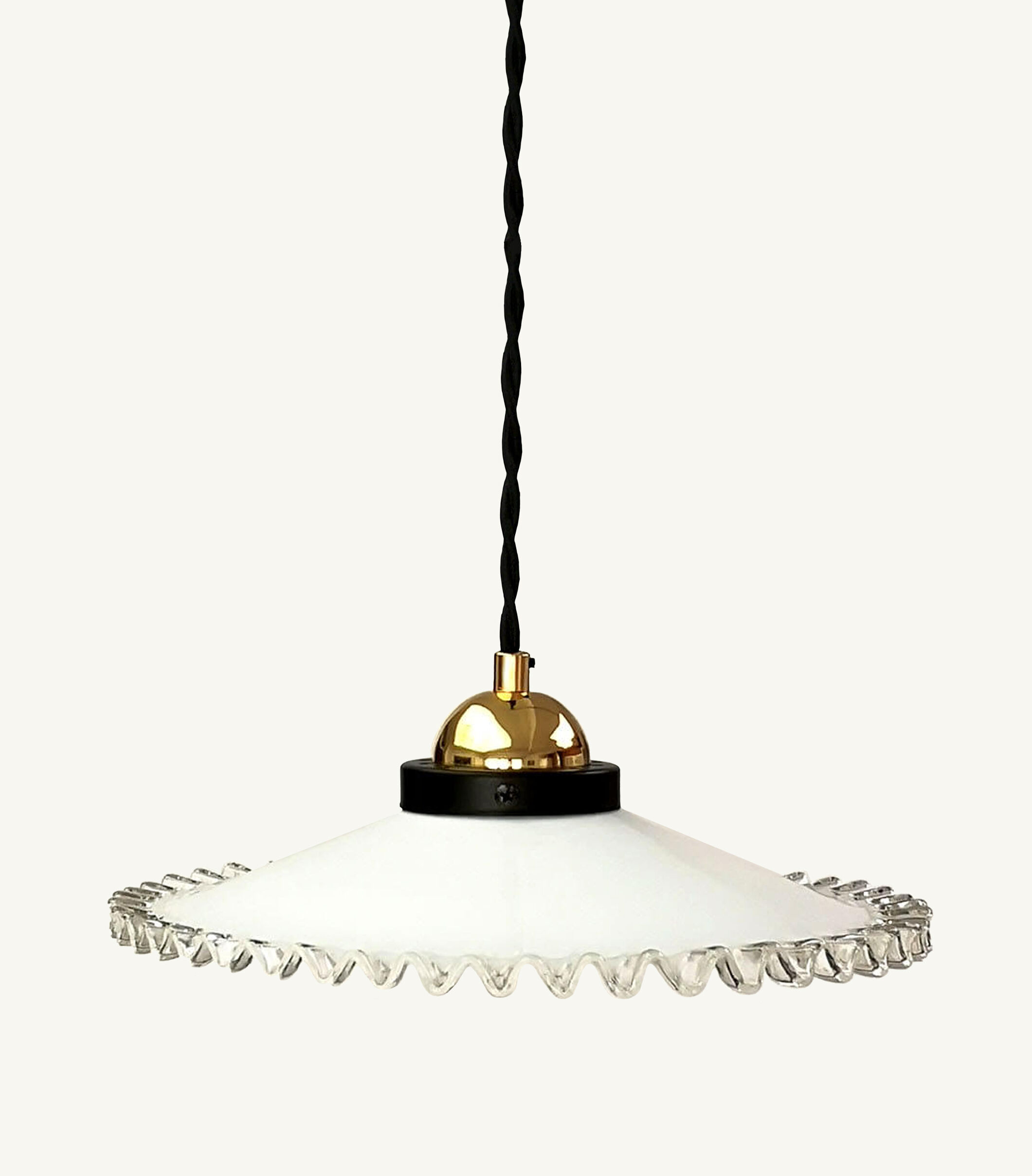 Opaline hanging lamp