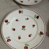 Set of 6 flat plates Mireille Badonviller