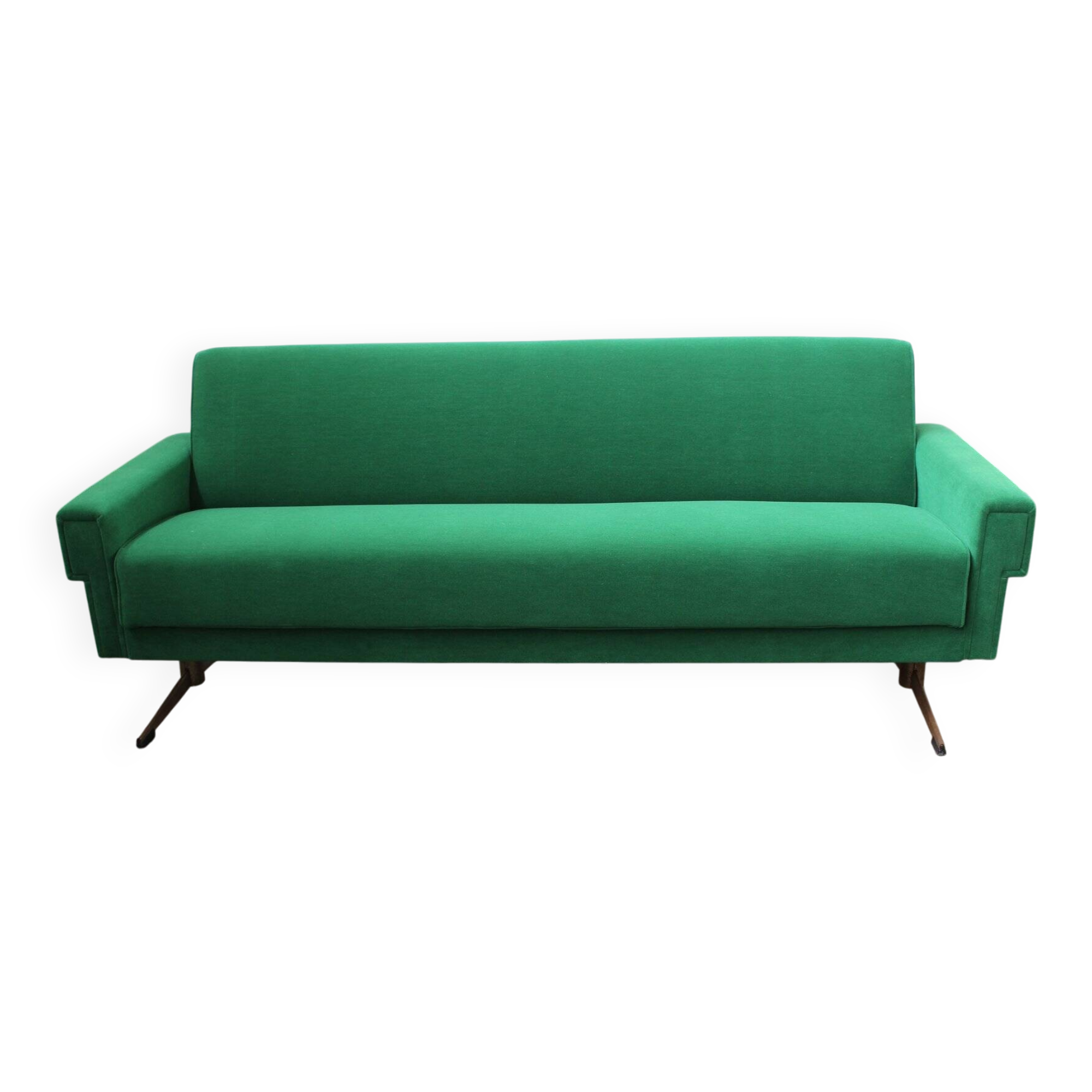 Emerald Green Mid-Century Canapé, Italy