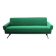 Emerald Green Mid-Century Canapé, Italy