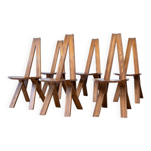 Ensemble de six chaises