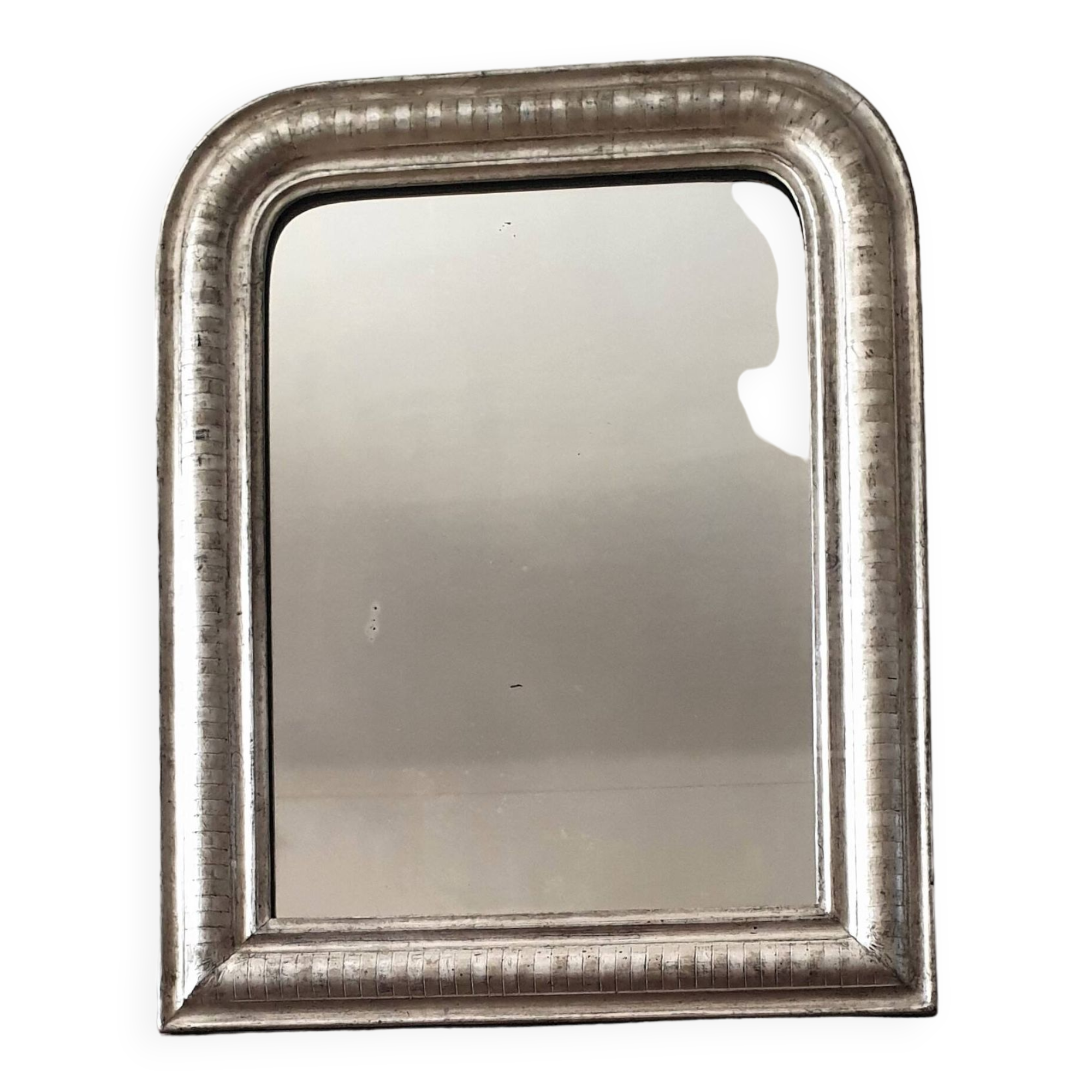 Louis Philippe silver mirror - Old wall mirror