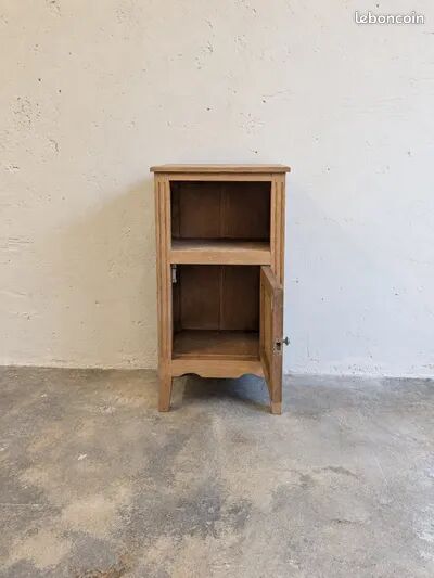 Antique solid wood bedside table – storage furniture