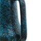 Blue speckled ceramic jar