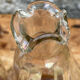 2 carafes cap and vintage amber base