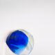 Murano Sommerso Two-Coloured Cobalt Blue Vase Sculpture