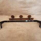 Towel rack and vintage bathroom bathrobe holder
