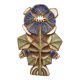 Enameled stoneware wall plaque - the argonauts - vallauris design circa 1950 1960