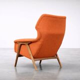 Vintage Mid-Century Elm Wing Master Chair by Thorbjörn Afdal for Bruksbo