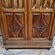 Louis XVI library in solid walnut with blonde patina around 1850