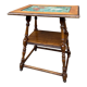 Table d'appoint à thé jugendstil Art Nouveau en bois 1910