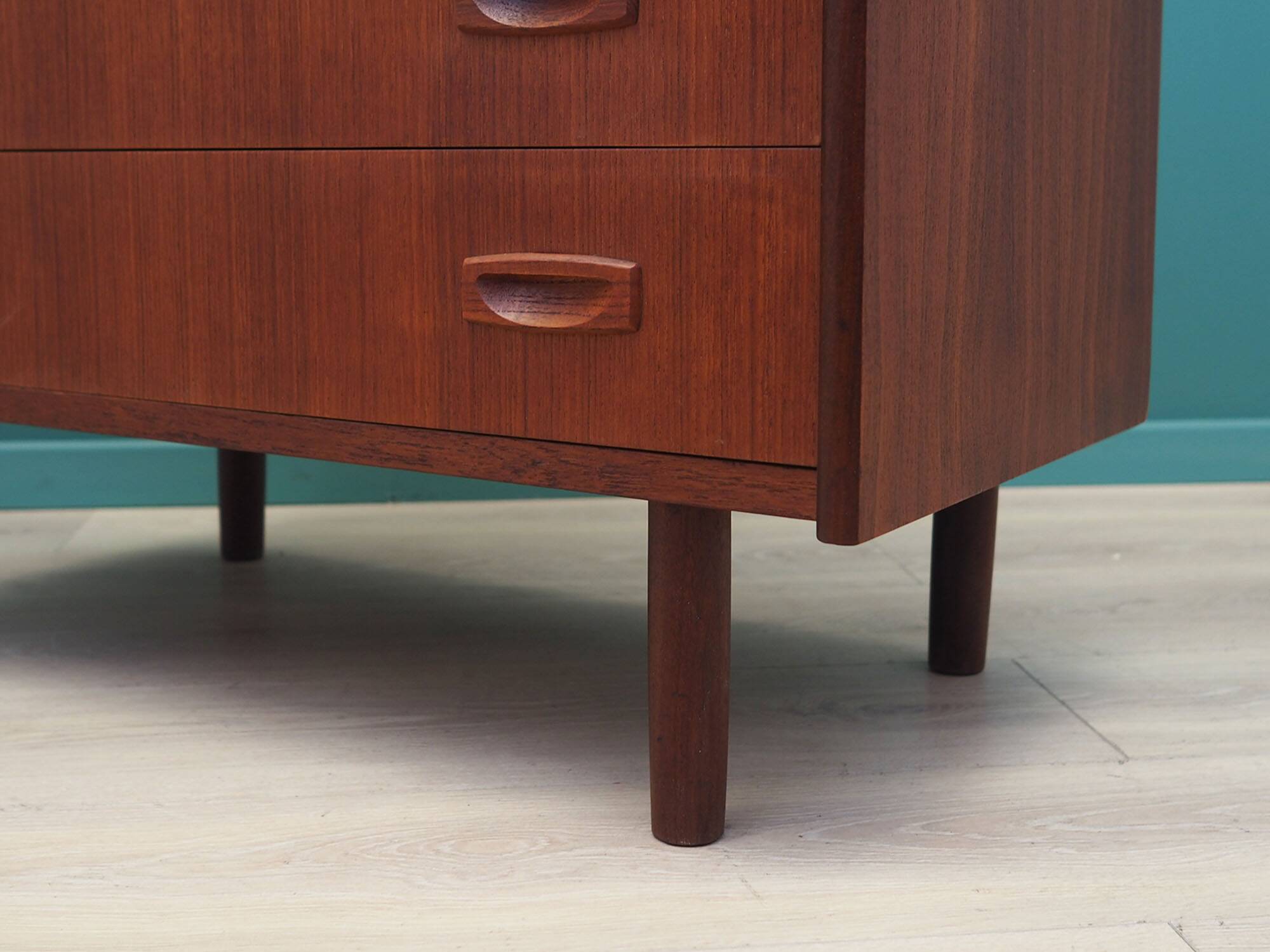 Teak chest of drawers, Danish design, 1970s, made in Denmark