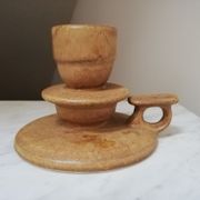Sandstone hand candle holder