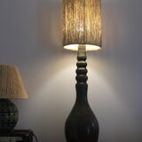 Ceramic lamp and rope shade
