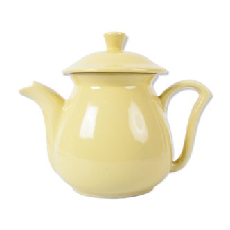 Vintage yellow ceramic teapot