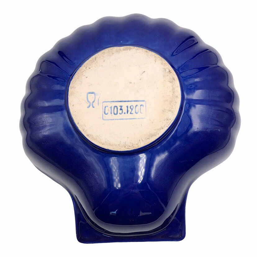 Enamel ceramic shell dish
