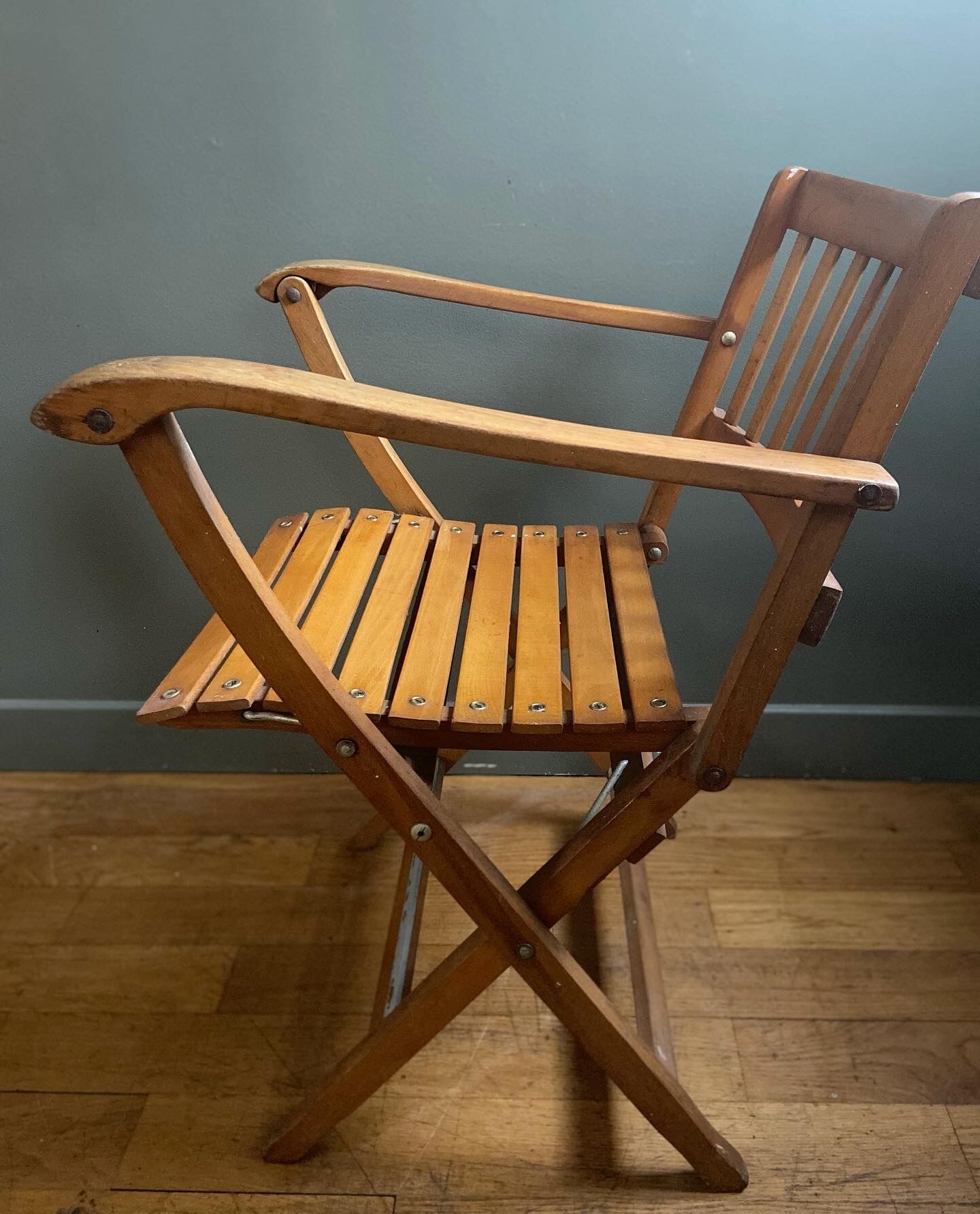 Folding armchair made in Italy stamped Reguitti