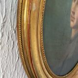 Tableau portrait feminin 19 ème