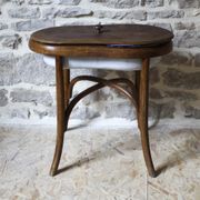 Bidet en bois courbé et métal émaillé