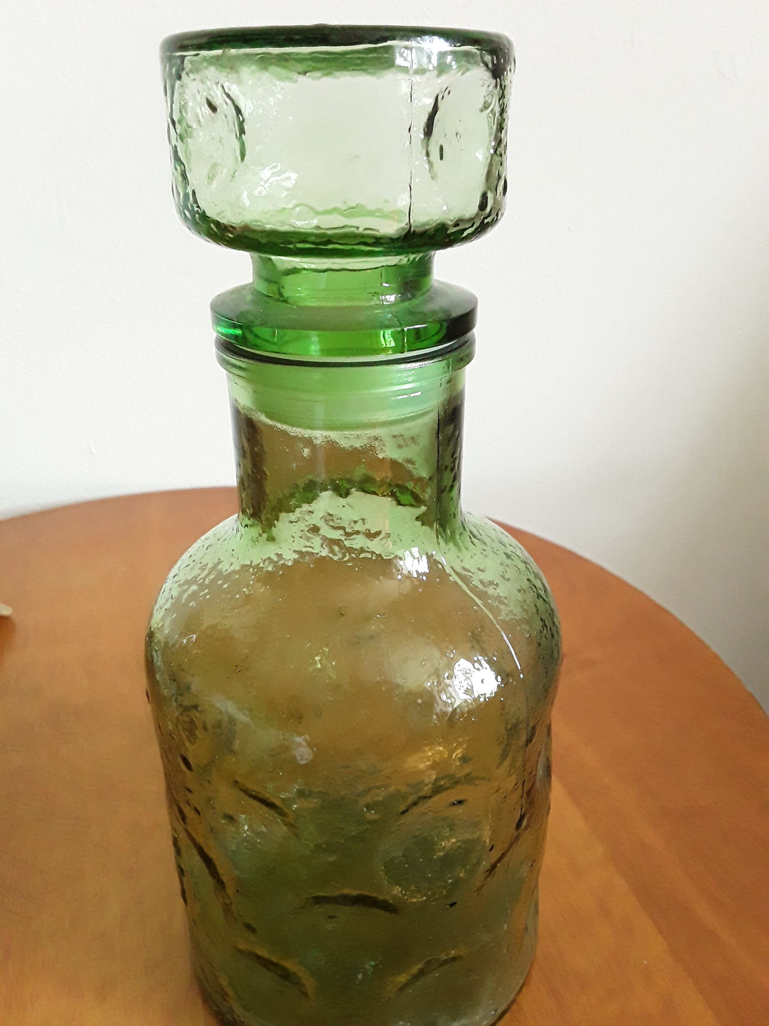 Carafe 1970 bubble glass