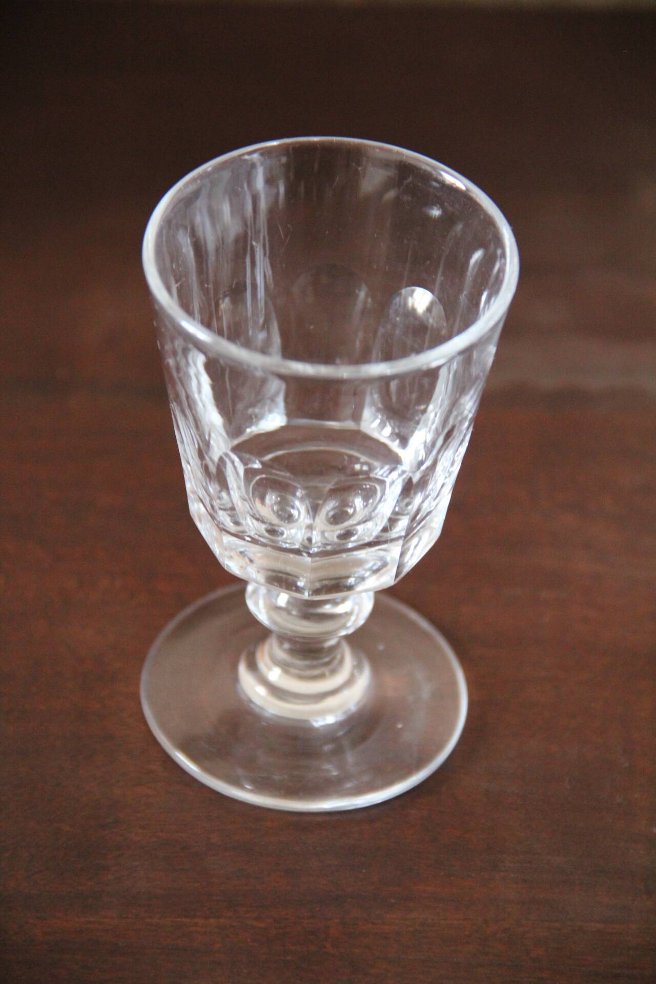 Small crystal wine glasses