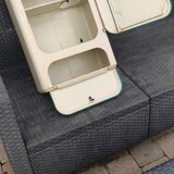 Vintage sheet metal medicine cabinet