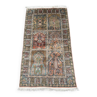 Handmade Indian silk rug