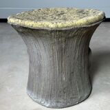 4 concrete faux wood stools